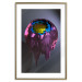 Poster Layers of Abstract - purple-blue abstraction with a golden interior 125684 additionalThumb 16