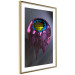 Poster Layers of Abstract - purple-blue abstraction with a golden interior 125684 additionalThumb 8