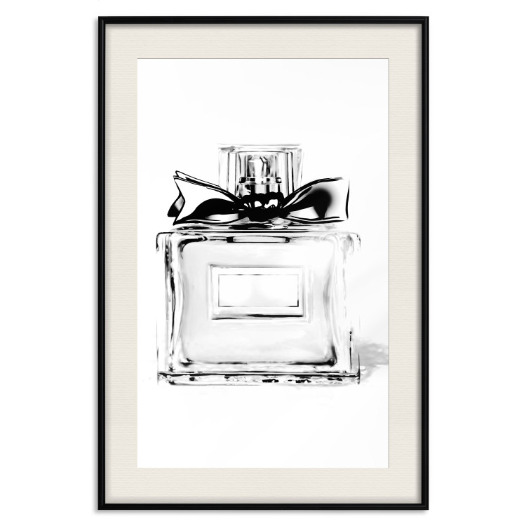 Poster Perfume Bottle - black and white sketch of a glass perfume container 126684 additionalImage 19