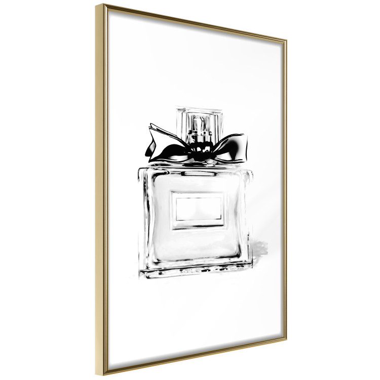 Poster Perfume Bottle - black and white sketch of a glass perfume container 126684 additionalImage 7