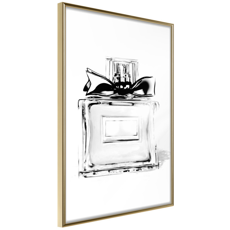 Poster Perfume Bottle - black and white sketch of a glass perfume container 126684 additionalImage 12