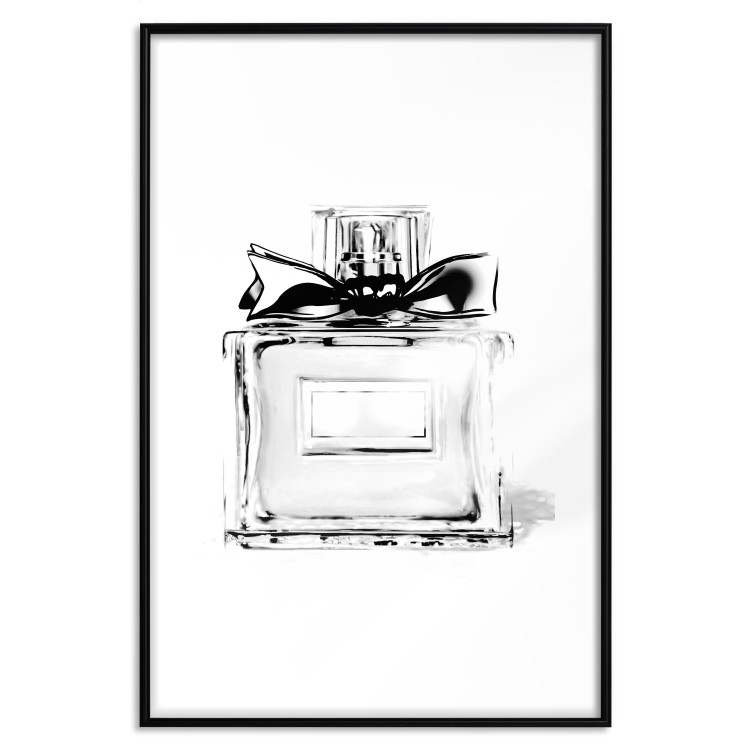 Poster Perfume Bottle - black and white sketch of a glass perfume container 126684 additionalImage 17