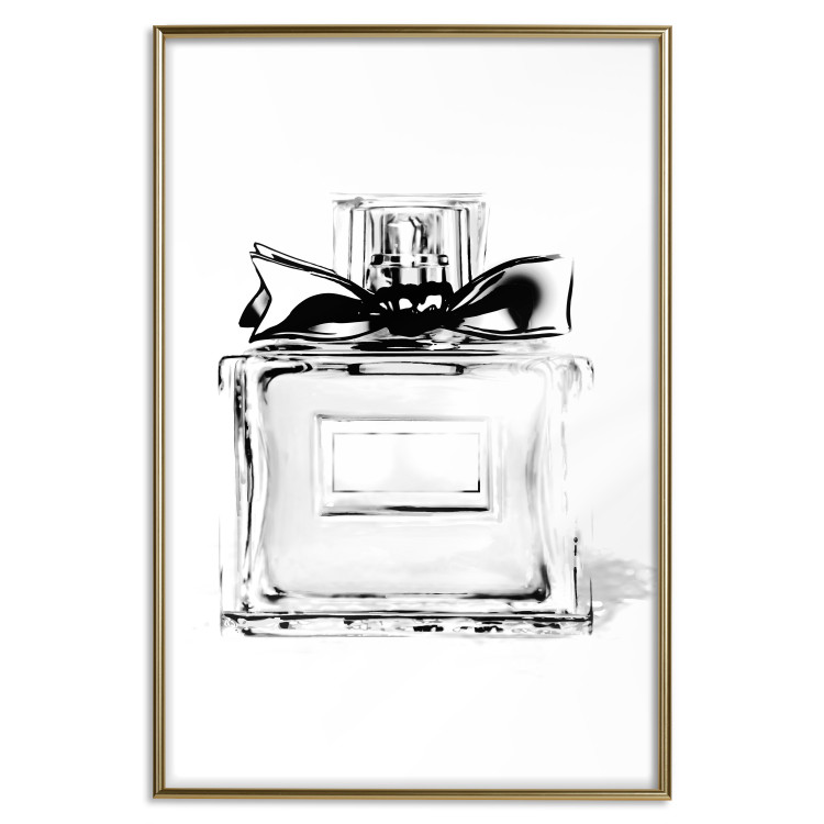 Poster Perfume Bottle - black and white sketch of a glass perfume container 126684 additionalImage 21