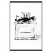 Poster Perfume Bottle - black and white sketch of a glass perfume container 126684 additionalThumb 18