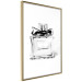 Poster Perfume Bottle - black and white sketch of a glass perfume container 126684 additionalThumb 7