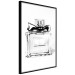 Poster Perfume Bottle - black and white sketch of a glass perfume container 126684 additionalThumb 13