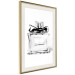 Poster Perfume Bottle - black and white sketch of a glass perfume container 126684 additionalThumb 3