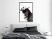 Wall Poster Abstract Element - black horse and abstract spots on a white background 126884 additionalThumb 4