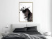 Wall Poster Abstract Element - black horse and abstract spots on a white background 126884 additionalThumb 5