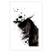 Wall Poster Abstract Element - black horse and abstract spots on a white background 126884 additionalThumb 19