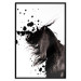 Wall Poster Abstract Element - black horse and abstract spots on a white background 126884 additionalThumb 16