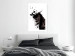 Wall Poster Abstract Element - black horse and abstract spots on a white background 126884 additionalThumb 3