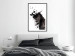 Wall Poster Abstract Element - black horse and abstract spots on a white background 126884 additionalThumb 18