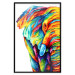 Wall Poster Colorful Elephant - abstract animal in various colors on a white background 126984 additionalThumb 16