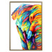 Wall Poster Colorful Elephant - abstract animal in various colors on a white background 126984 additionalThumb 17