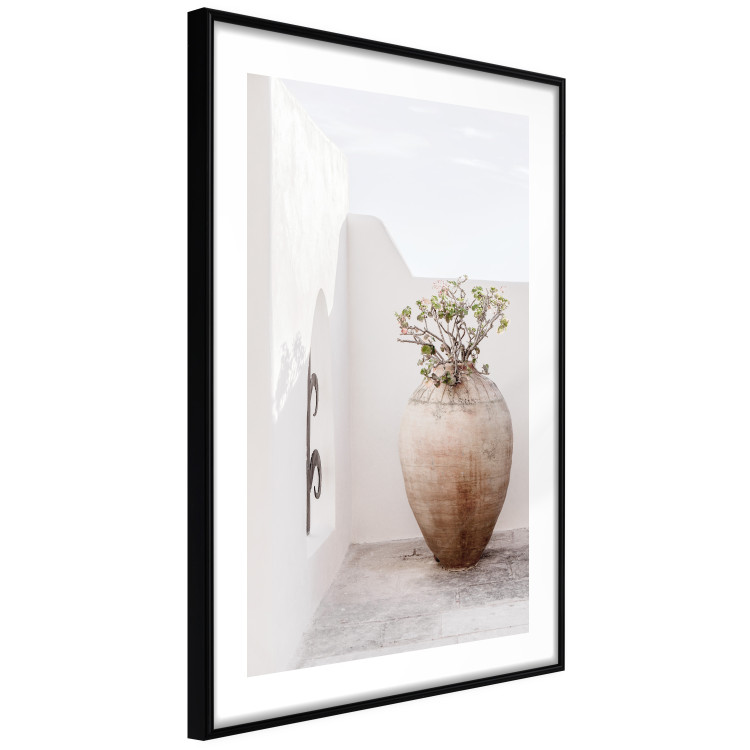Poster Stone Silence - vase with green plant against bright architecture backdrop 129484 additionalImage 8