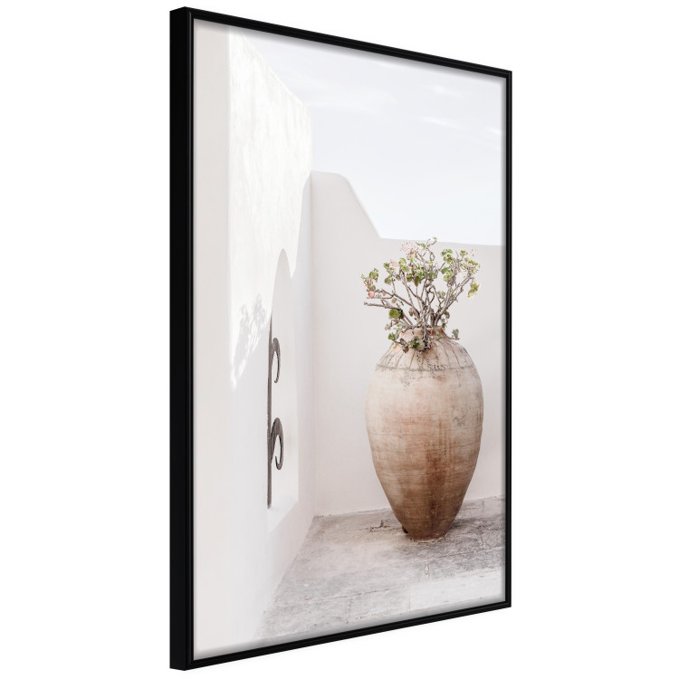 Poster Stone Silence - vase with green plant against bright architecture backdrop 129484 additionalImage 11