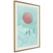 Poster Pastel Sunset - abstract birds against blue clouds 129584 additionalThumb 3