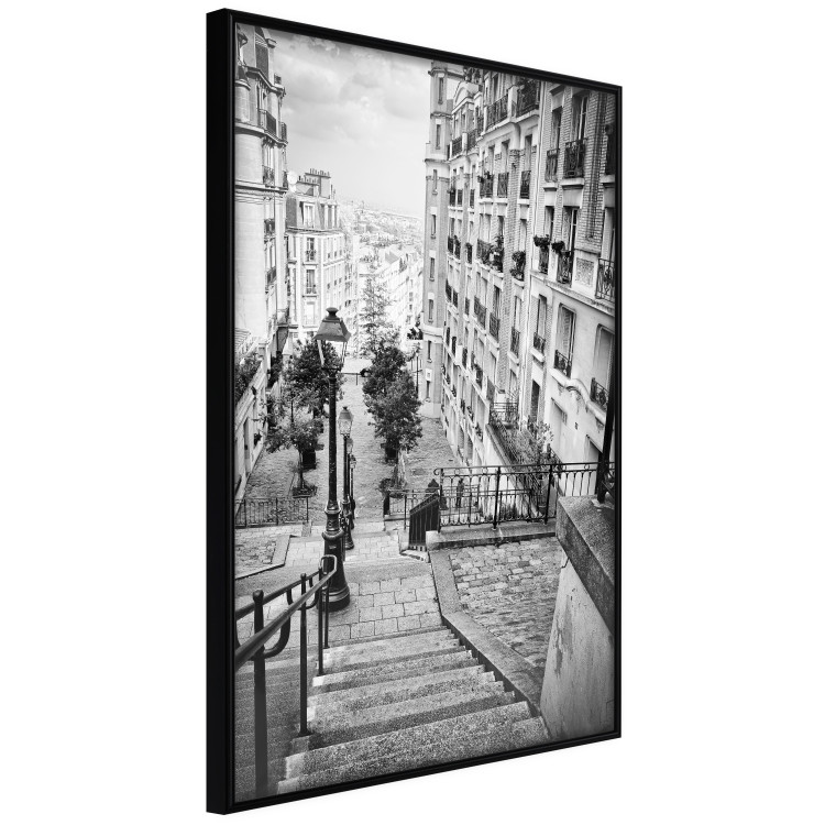 Poster Parisian Suburb - black and white architecture of a beautiful city 129784 additionalImage 13