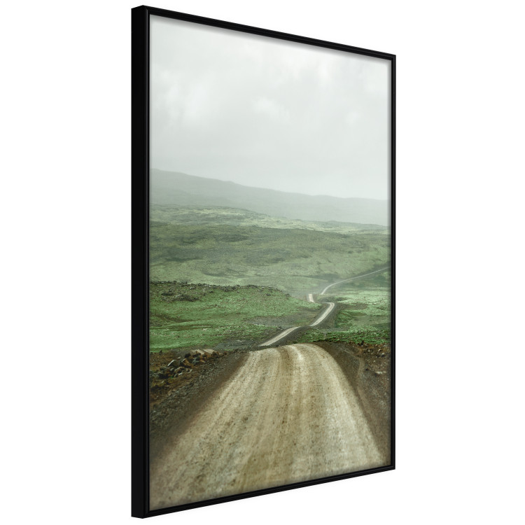 Wall Poster Road Through Plains - landscape of a road and green fields against the sky 130384 additionalImage 13