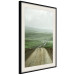 Wall Poster Road Through Plains - landscape of a road and green fields against the sky 130384 additionalThumb 2