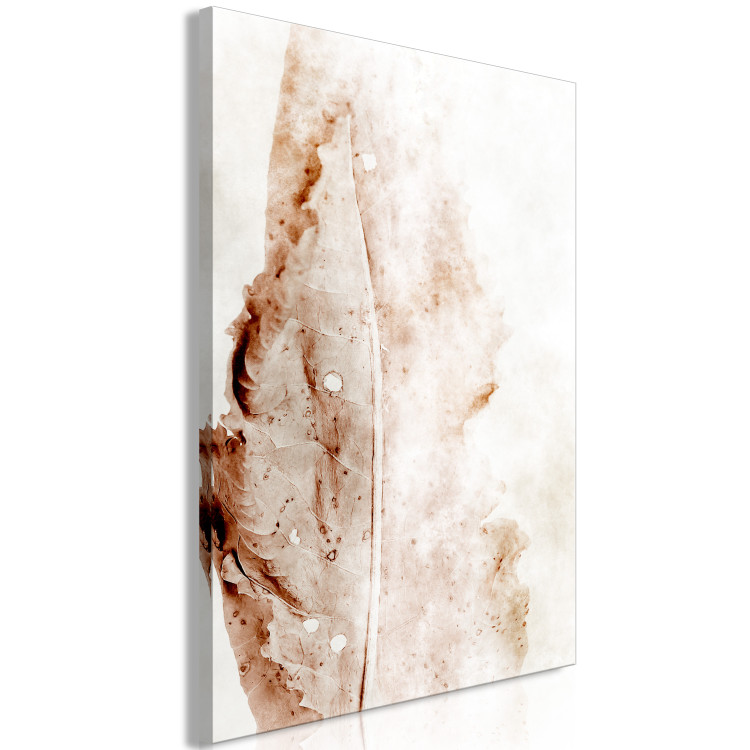 Canvas Print Mature Leaf (1-piece) Vertical - abstract leaf in boho style 131684 additionalImage 2