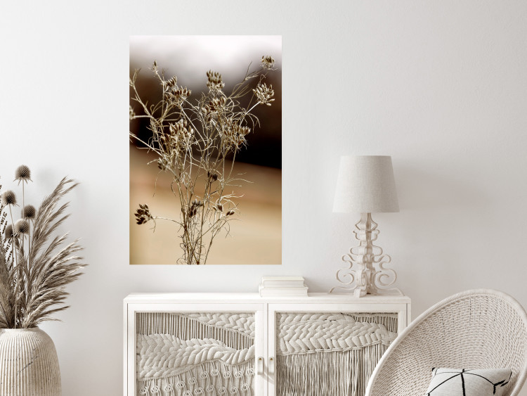 Wall Poster Passionate Maturity - plant landscape with flowers on a blurred background 131784 additionalImage 2