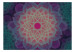 Wall Mural Flower symmetry - abstraction with geometric floral pattern 132184 additionalThumb 1