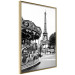 Wall Poster Parisian Carousel - black and white carousel landscape with the Eiffel Tower in the background 132284 additionalThumb 12