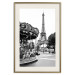 Wall Poster Parisian Carousel - black and white carousel landscape with the Eiffel Tower in the background 132284 additionalThumb 20