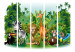 Room Divider Screen Jungle Animals II (5-piece) - colorful landscape for children 133084 additionalThumb 3