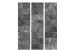 Room Divider Screen Shades of Gray (3-piece) - composition in dark stone slabs 133184 additionalThumb 3