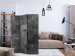 Room Divider Screen Shades of Gray (3-piece) - composition in dark stone slabs 133184 additionalThumb 4