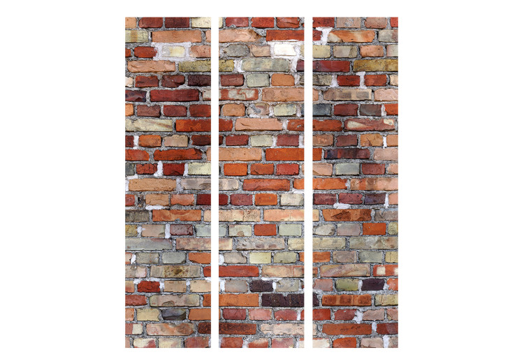 Room Divider Screen Urban Brick - texture resembling a wall of orange bricks 133584 additionalImage 3