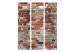 Room Divider Screen Urban Brick - texture resembling a wall of orange bricks 133584 additionalThumb 3