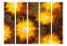 Room Divider Screen Sunflower Dance II - sunflower flowers on a contrasting background 133884 additionalThumb 3