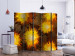 Room Divider Screen Sunflower Dance II - sunflower flowers on a contrasting background 133884 additionalThumb 2