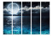 Room Divider Blue Lagoon II - nighttime ocean landscape with a fantasy moon 134084 additionalThumb 3
