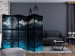 Room Divider Blue Lagoon II - nighttime ocean landscape with a fantasy moon 134084 additionalThumb 4