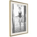 Poster Petite Woman - black and white photograph of a slender woman on a balcony 134184 additionalThumb 3