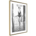 Poster Petite Woman - black and white photograph of a slender woman on a balcony 134184 additionalThumb 9