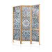 Folding Screen Mandala (3-piece) - two-tone oriental abstraction in Zen style 134284 additionalThumb 5