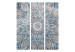 Folding Screen Mandala (3-piece) - two-tone oriental abstraction in Zen style 134284 additionalThumb 6