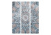 Folding Screen Mandala (3-piece) - two-tone oriental abstraction in Zen style 134284 additionalThumb 3