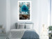 Poster Sanctuary - abstract forest landscape with a turquoise tree in the center 134584 additionalThumb 3