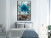 Poster Sanctuary - abstract forest landscape with a turquoise tree in the center 134584 additionalThumb 4