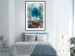Poster Sanctuary - abstract forest landscape with a turquoise tree in the center 134584 additionalThumb 18