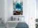Poster Sanctuary - abstract forest landscape with a turquoise tree in the center 134584 additionalThumb 2
