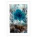 Poster Sanctuary - abstract forest landscape with a turquoise tree in the center 134584 additionalThumb 19