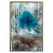 Poster Sanctuary - abstract forest landscape with a turquoise tree in the center 134584 additionalThumb 17